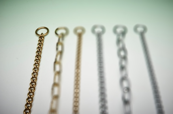 Heavy Duty Twisted Link Check Chain - Brass
