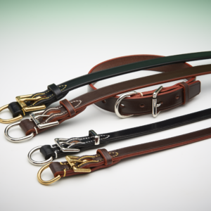 The Karenswood Bridle Leather Collar - 1" wide