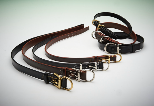 The Karenswood Bridle Leather Collar - 1" wide - Image 2