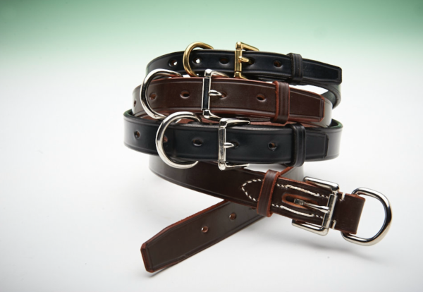 The Karenswood Bridle Leather Collar - 1" wide - Image 3