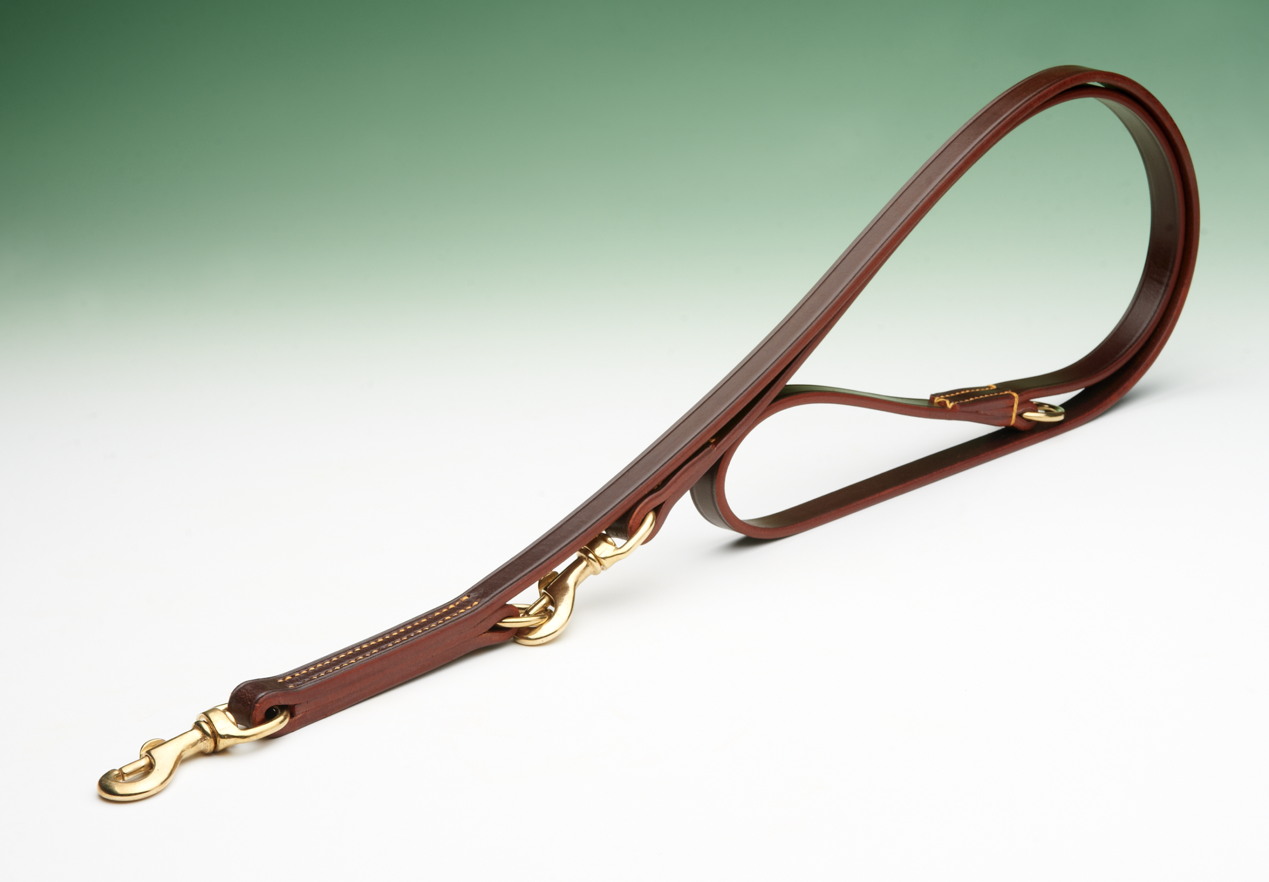 Best Bridle Leather Double Training Lead - 6' x 3/4" - Image 2